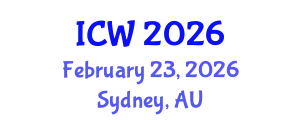 International Conference on Water (ICW) February 23, 2026 - Sydney, Australia