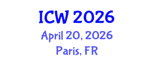 International Conference on Water (ICW) April 20, 2026 - Paris, France