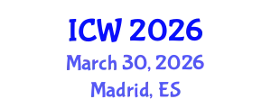 International Conference on Water (ICW) March 30, 2026 - Madrid, Spain