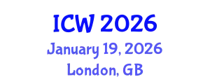 International Conference on Water (ICW) January 19, 2026 - London, United Kingdom