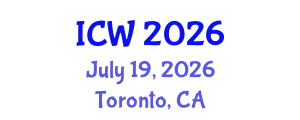 International Conference on Water (ICW) July 19, 2026 - Toronto, Canada