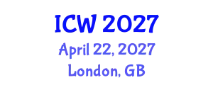 International Conference on Water (ICW) April 22, 2027 - London, United Kingdom