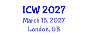 International Conference on Water (ICW) March 15, 2027 - London, United Kingdom