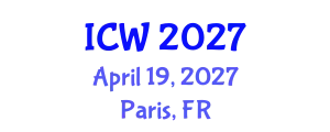 International Conference on Water (ICW) April 19, 2027 - Paris, France