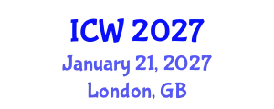 International Conference on Water (ICW) January 21, 2027 - London, United Kingdom