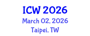International Conference on Water (ICW) March 02, 2026 - Taipei, Taiwan