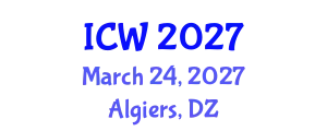 International Conference on Water (ICW) March 24, 2027 - Algiers, Algeria
