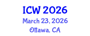International Conference on Water (ICW) March 23, 2026 - Ottawa, Canada