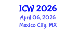 International Conference on Water (ICW) April 06, 2026 - Mexico City, Mexico
