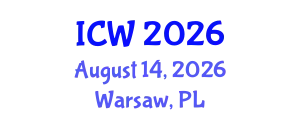 International Conference on Water (ICW) August 14, 2026 - Warsaw, Poland