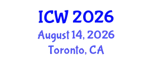 International Conference on Water (ICW) August 14, 2026 - Toronto, Canada