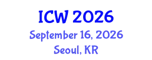 International Conference on Water (ICW) September 16, 2026 - Seoul, Republic of Korea