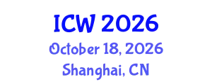 International Conference on Water (ICW) October 18, 2026 - Shanghai, China