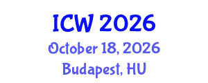 International Conference on Water (ICW) October 18, 2026 - Budapest, Hungary