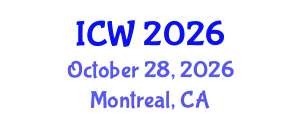 International Conference on Water (ICW) October 28, 2026 - Montreal, Canada