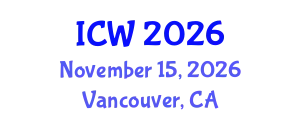 International Conference on Water (ICW) November 15, 2026 - Vancouver, Canada