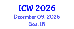 International Conference on Water (ICW) December 09, 2026 - Goa, India
