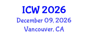 International Conference on Water (ICW) December 09, 2026 - Vancouver, Canada