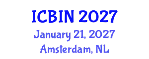 International Conference on Biomedical Imaging and Nanomedicine (ICBIN) January 21, 2027 - Amsterdam, Netherlands