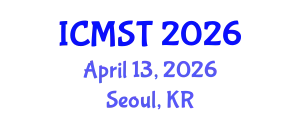 International Conference on Marine Science and Technology (ICMST) April 13, 2026 - Seoul, Republic of Korea