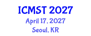 International Conference on Marine Science and Technology (ICMST) April 17, 2027 - Seoul, Republic of Korea