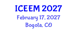 International Conference on Environmental Engineering and Management (ICEEM) February 17, 2027 - Bogota, Colombia