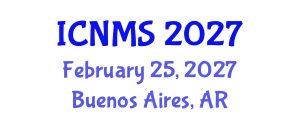 International Conference on Nano and Materials Science (ICNMS) February 25, 2027 - Buenos Aires, Argentina