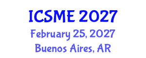 International Conference on Structural and Materials Engineering (ICSME) February 25, 2027 - Buenos Aires, Argentina