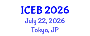 International Conference on Ecosystems and Biodiversity (ICEB) July 22, 2026 - Tokyo, Japan