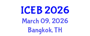 International Conference on Ecosystems and Biodiversity (ICEB) March 09, 2026 - Bangkok, Thailand