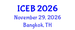 International Conference on Ecosystems and Biodiversity (ICEB) November 29, 2026 - Bangkok, Thailand