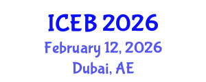 International Conference on Ecosystems and Biodiversity (ICEB) February 12, 2026 - Dubai, United Arab Emirates