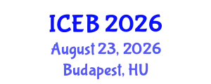 International Conference on Ecosystems and Biodiversity (ICEB) August 23, 2026 - Budapest, Hungary