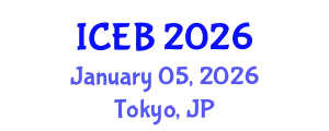 International Conference on Ecosystems and Biodiversity (ICEB) January 05, 2026 - Tokyo, Japan