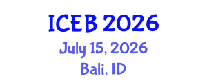 International Conference on Ecosystems and Biodiversity (ICEB) July 15, 2026 - Bali, Indonesia