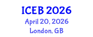 International Conference on Ecosystems and Biodiversity (ICEB) April 20, 2026 - London, United Kingdom
