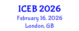 International Conference on Ecosystems and Biodiversity (ICEB) February 16, 2026 - London, United Kingdom