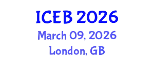 International Conference on Ecosystems and Biodiversity (ICEB) March 09, 2026 - London, United Kingdom
