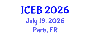 International Conference on Ecosystems and Biodiversity (ICEB) July 19, 2026 - Paris, France