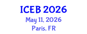 International Conference on Ecosystems and Biodiversity (ICEB) May 11, 2026 - Paris, France