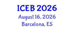 International Conference on Ecosystems and Biodiversity (ICEB) August 16, 2026 - Barcelona, Spain