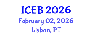 International Conference on Ecosystems and Biodiversity (ICEB) February 02, 2026 - Lisbon, Portugal