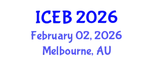 International Conference on Ecosystems and Biodiversity (ICEB) February 02, 2026 - Melbourne, Australia