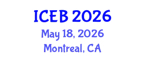 International Conference on Ecosystems and Biodiversity (ICEB) May 18, 2026 - Montreal, Canada