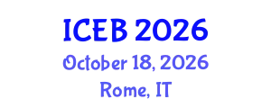 International Conference on Ecosystems and Biodiversity (ICEB) October 18, 2026 - Rome, Italy