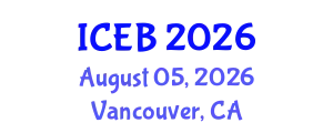 International Conference on Ecosystems and Biodiversity (ICEB) August 05, 2026 - Vancouver, Canada