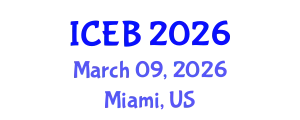 International Conference on Ecosystems and Biodiversity (ICEB) March 09, 2026 - Miami, United States