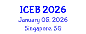 International Conference on Ecosystems and Biodiversity (ICEB) January 05, 2026 - Singapore, Singapore