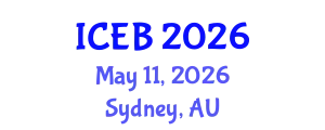 International Conference on Ecosystems and Biodiversity (ICEB) May 11, 2026 - Sydney, Australia
