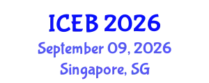 International Conference on Ecosystems and Biodiversity (ICEB) September 09, 2026 - Singapore, Singapore